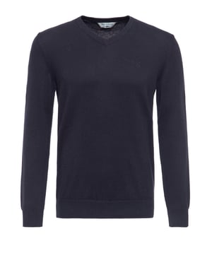 Way of Glory Herren WAY OF GLORY Herren Pullover mit V-Ausschnitt navy