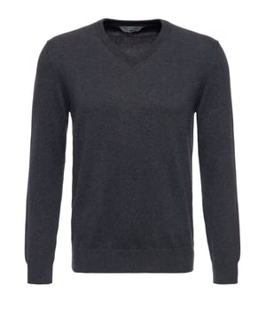 Way of Glory Herren WAY OF GLORY Herren Pullover mit V-Ausschnitt anthrazit