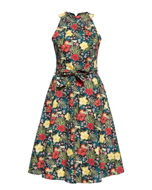 Queen Kerosin Damen Swing Kleid schwarz