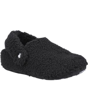 Crocs Classic Cozzzy Polyester Schwarze Hausschuhe