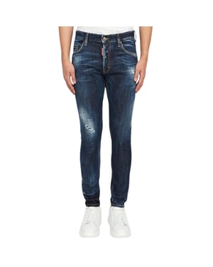 Dsquared2 Super Twinky Jean Schlichte blaue Jeans