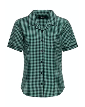 Queen Kerosin Damen Retro Hemdbluse mint
