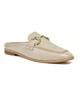 Pod Mila Leder Damen Taupe Mules