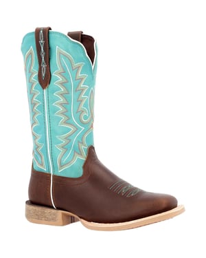 Durango Lady Rebel Pro Leder Damen Stiefel in Bay Brown/Arctic Blue
