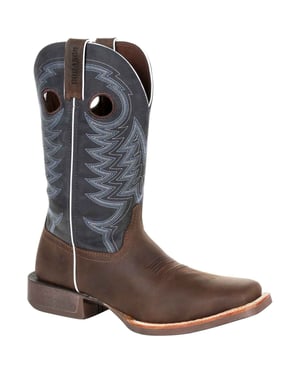 Durango Rebel Pro Leder Herrenstiefel Belgisches Braun/Denim Blau