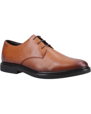 Hush Puppies Kye Leder Herren Schnürschuhe in Tan