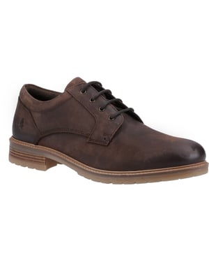 Hush Puppies Richie Leder Herren Schnürschuhe Braun