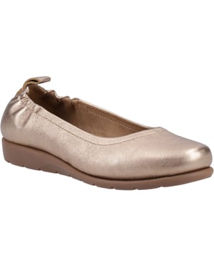 Hush Puppies Skylar Leder Damen Sandaletten in Gold