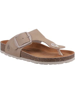 Hush Puppies Billie Wildleder Damen Sandalen in Taupe