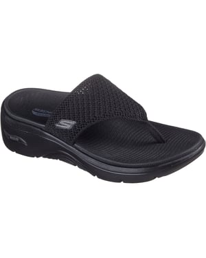 Skechers Go Walk Arch Fit 2.0 Polyester Damen Schwarz Sandalen