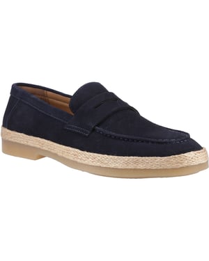 Hush Puppies Laurence Wildleder Herren Slipper Navy