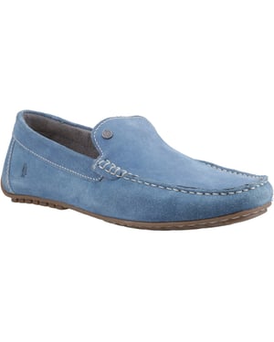 Hush Puppies Ralph Wildleder Leder Herren Blaue Slipper