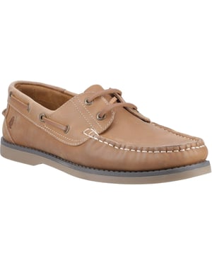 Hush Puppies Wilson Leder Herren Tan Bootsschuhe
