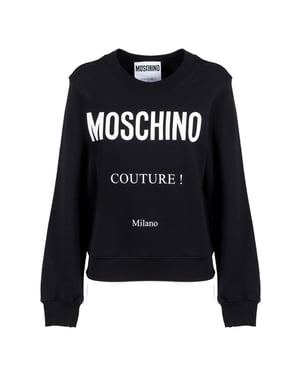Moschino Couture Milano Schwarzer Pullover