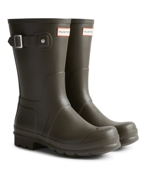 Hunter Original Herren Kurzschaft Gummistiefel Schokoladenbraun