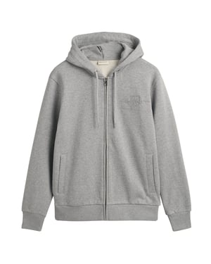 Gant Regular Tonal Shield Full Zip Hoodie Sweatjacke