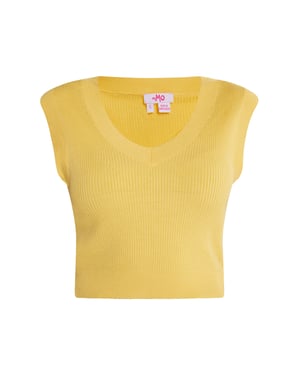 Mymo strickpullunder Damen Höllengelb