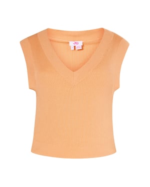 Mymo strickpullunder Damen orange