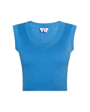 Mymo strickpullunder Damen Himmelblau