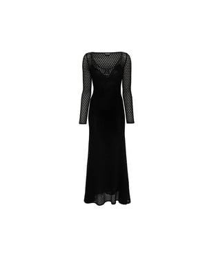 Tom Ford Lurex-Häkel-Maxikleid