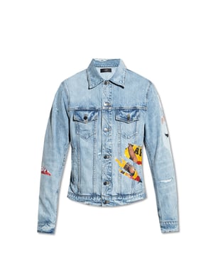 Amiri Playboy Magazin Trucker Jeansjacke