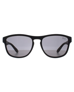 Superdry Square Herren Matte schwarze Solid Smoke Rockstar