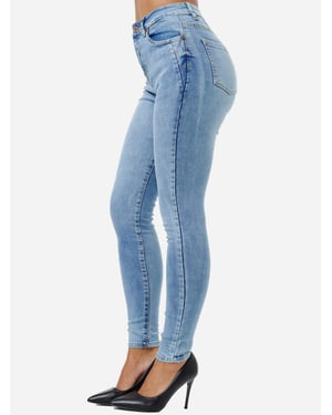 Tazzio Damen Skinny Fit High Waist Jeans
