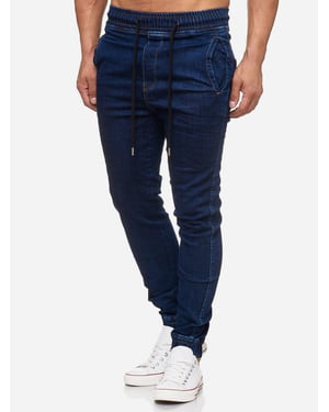 Tazzio Herren Jeans Regular Fit im Jogger-Stil