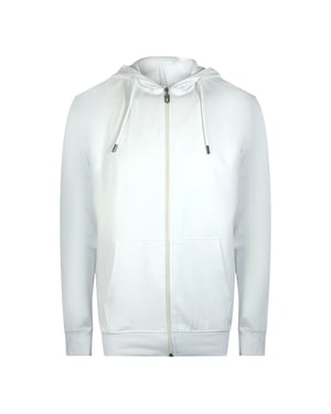Cavalli Class - Kapuzenpullover Mit Reißverschluss Und Blumenlogo In Off-white
