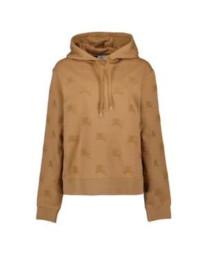 Hoodie Mit Logo-stickerei Und Kordelzug In Camel Legacy Brown