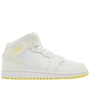 Nike Air Jordan 1 Mid (gs) Weiße High Tops Für Jugendliche