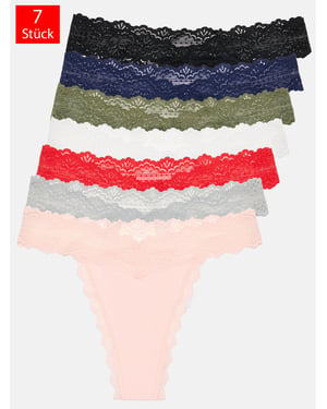 Tazzio Damen String 7er-Pack