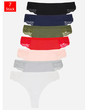 Tazzio Damen String 7er-Pack