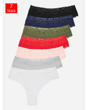 Tazzio Damen String 7er-Pack