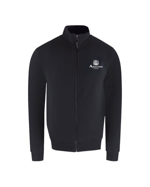 Aquascutum Active - Schwarzes Sweatshirt Mit Reißverschluss