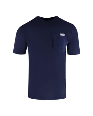 Aquascutum Active T-shirt Mit Kleiner Tasche, Marineblau