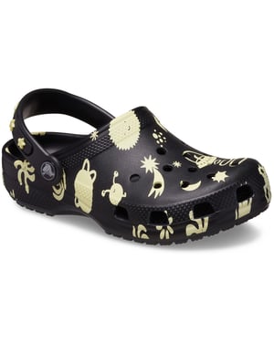 Crocs Classic Graphic Thermoplastische Schwarze Slipper