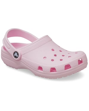 Crocs Toddler Classic Croslite Gummi Rosa Milch Loafers