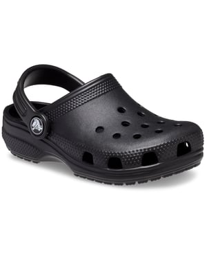 Crocs Toddler Classic Croslite Gummi Schwarz Slipper
