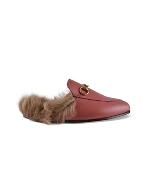 Gucci Princetown Pantoletten Rosa