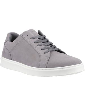 Hush Puppies Madden Herren Sneaker Aus Veloursleder In Grau