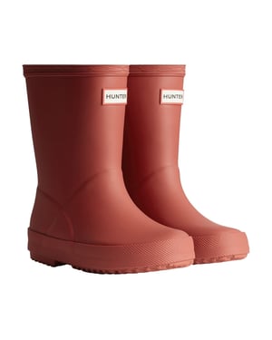 Hunter Kids First Boot Gummimilitärrote Wellington Stiefel