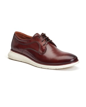 Base London Wing Herren Derby Schuhe Aus Gebranntbraunem Leder