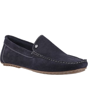 Hush Puppies Ralph Suede Herren Lederslipper In Marineblau