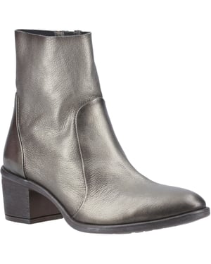 Hush Puppies Winona Damen Stiefel aus Leder in Zinnfarben