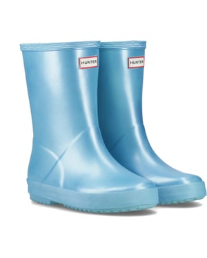 Hunter First Nebula Gummipoolblaue Gummistiefel