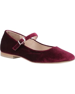 Hush Puppies Pasha Samt Damen Bordeaux Schuhe