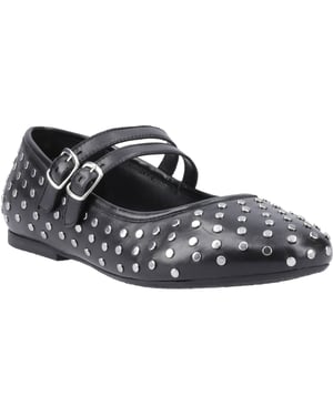 Hush Puppies Nixie Lederschuhe für Damen in Schwarz