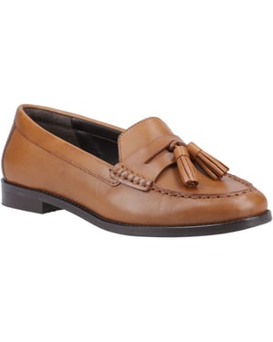 Hush Puppies Connie Leder Damen Tan Loafers