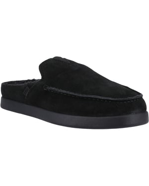 TOMS Alonso Leder Herrenschuhe Schwarz Mules